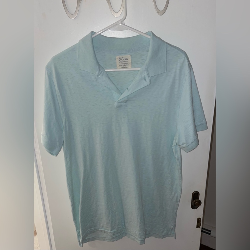 J. Crew Soft Aqua Men's Polo Shirt